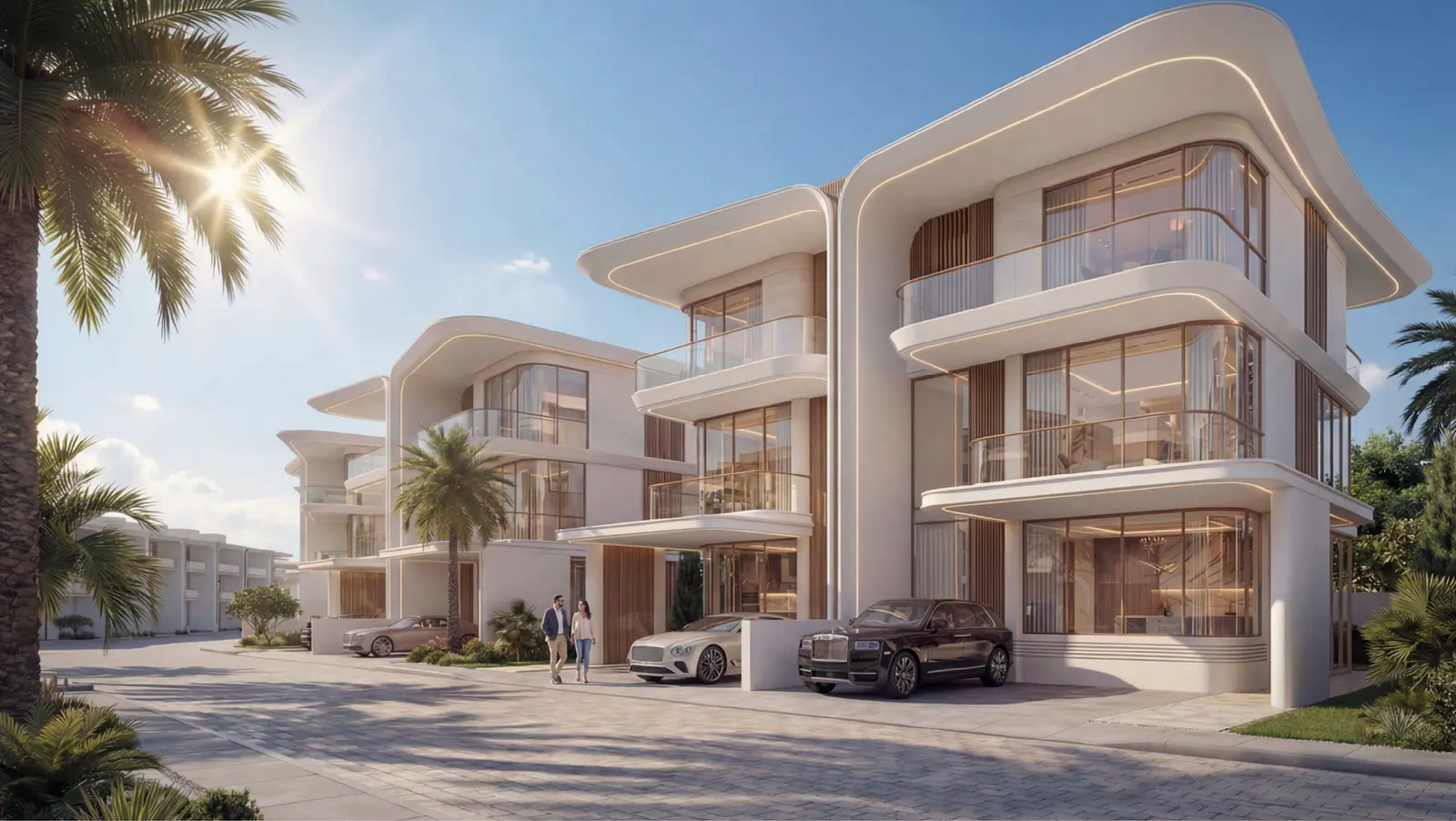 Greenz by Danube, render of the villas